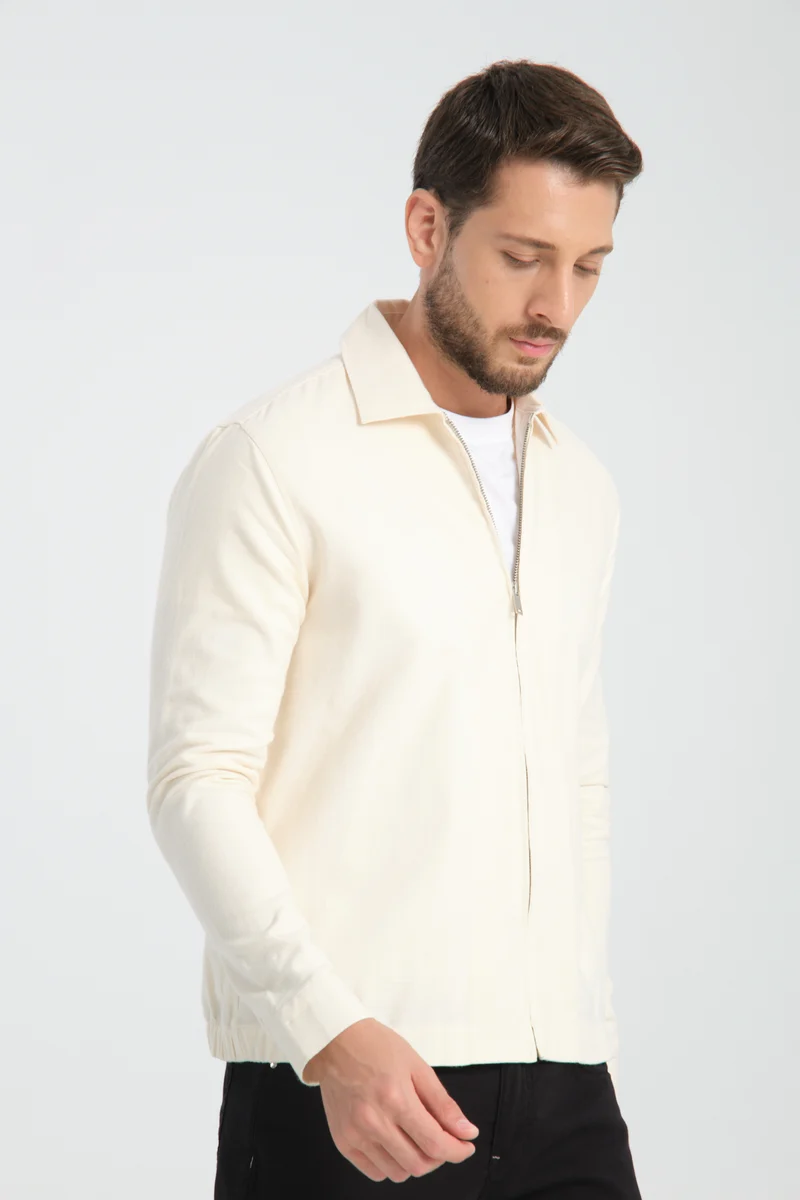 Sport Twill Man Overshirt White