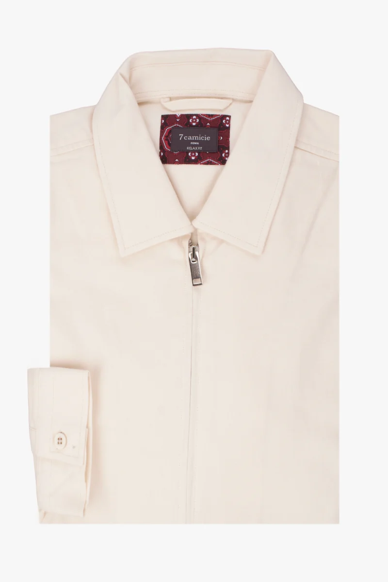 Sport Twill Man Overshirt White