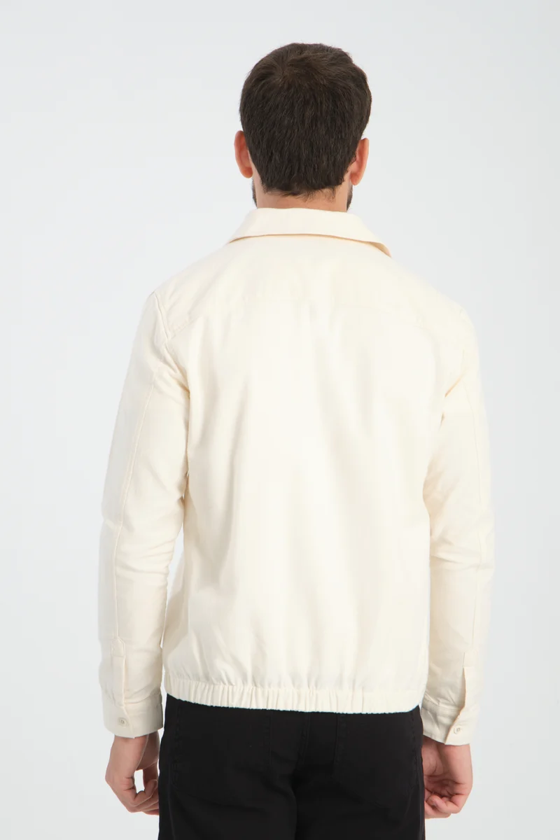 Sport Twill Man Overshirt White