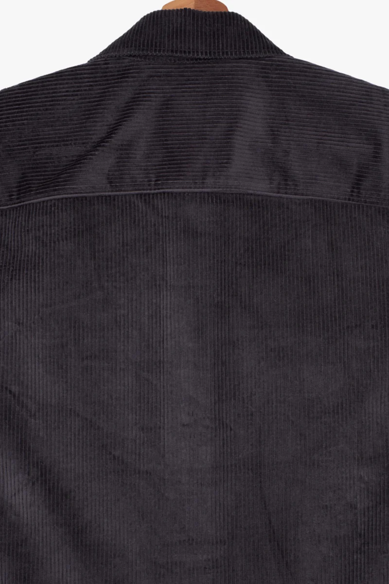 Sport Velvet Man Overshirt Dark Grey