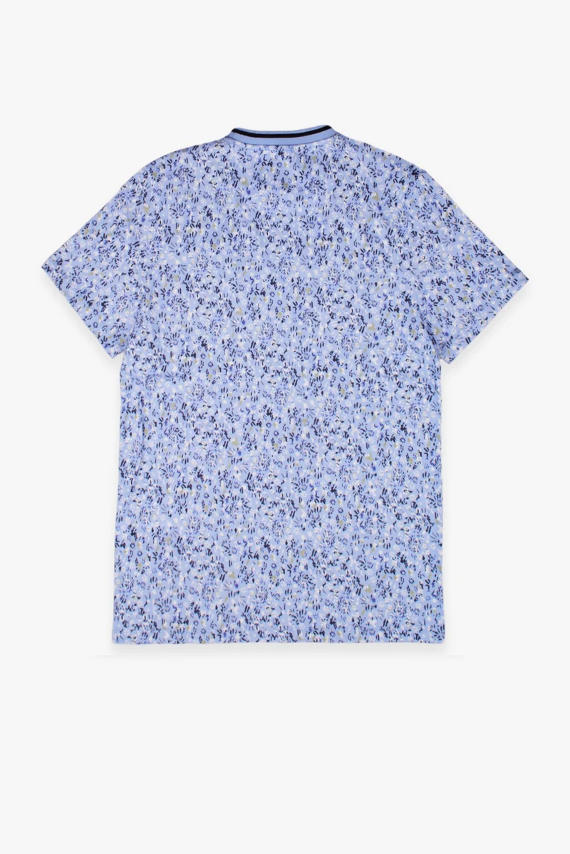 Cotton Man T-shirt Blue Blue