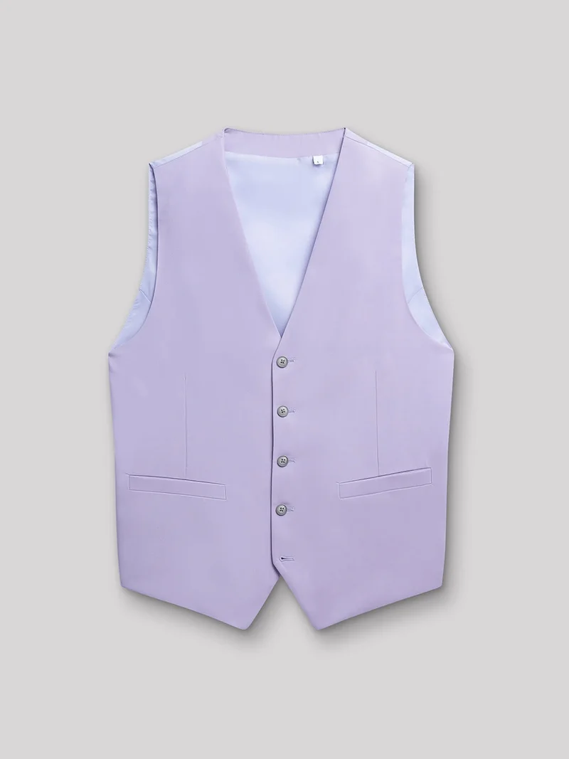 Gilet coordonnable en laine uni
