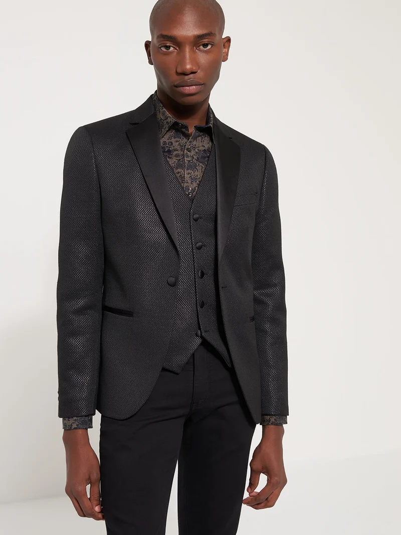 Veste coordonnable slim fantaisie