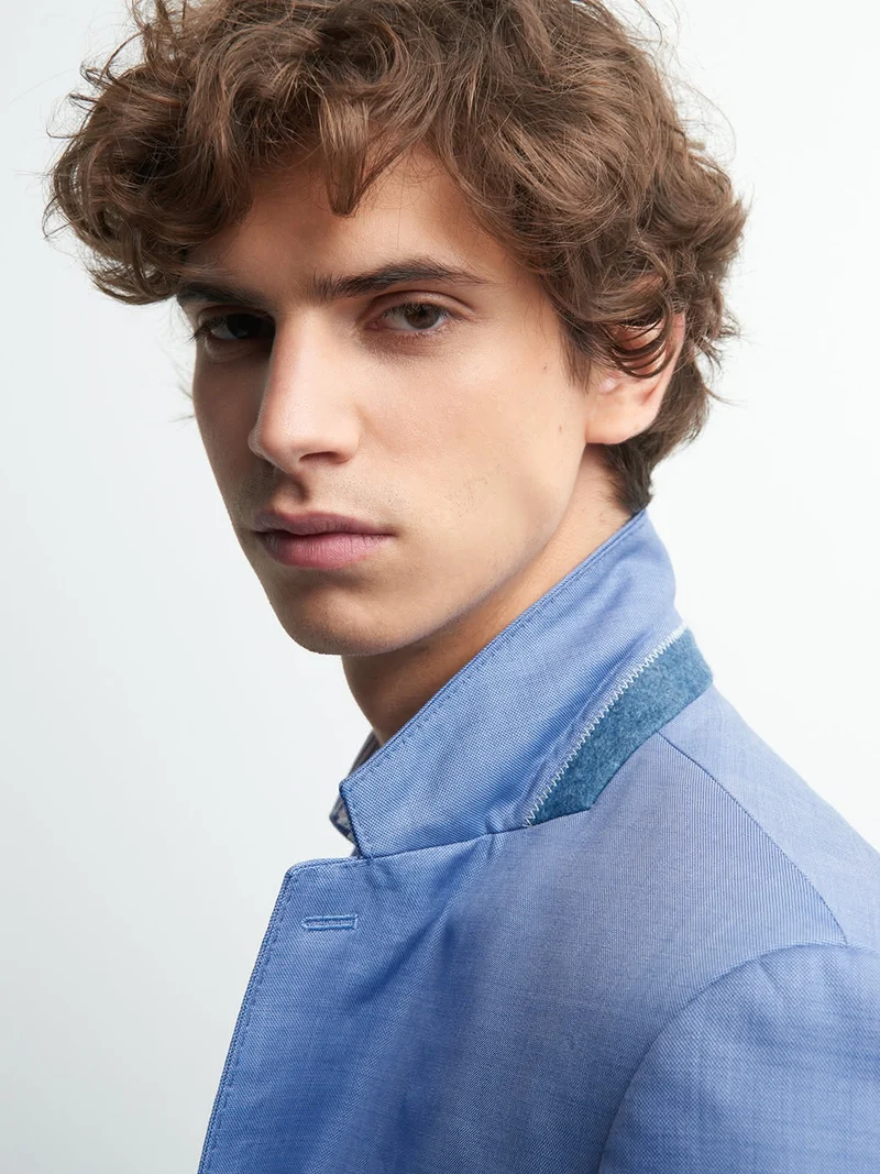 Veste coordonnable extraslim en laine