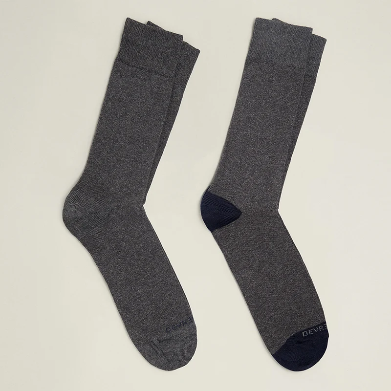 Lot de 2 paires de chaussettes unies