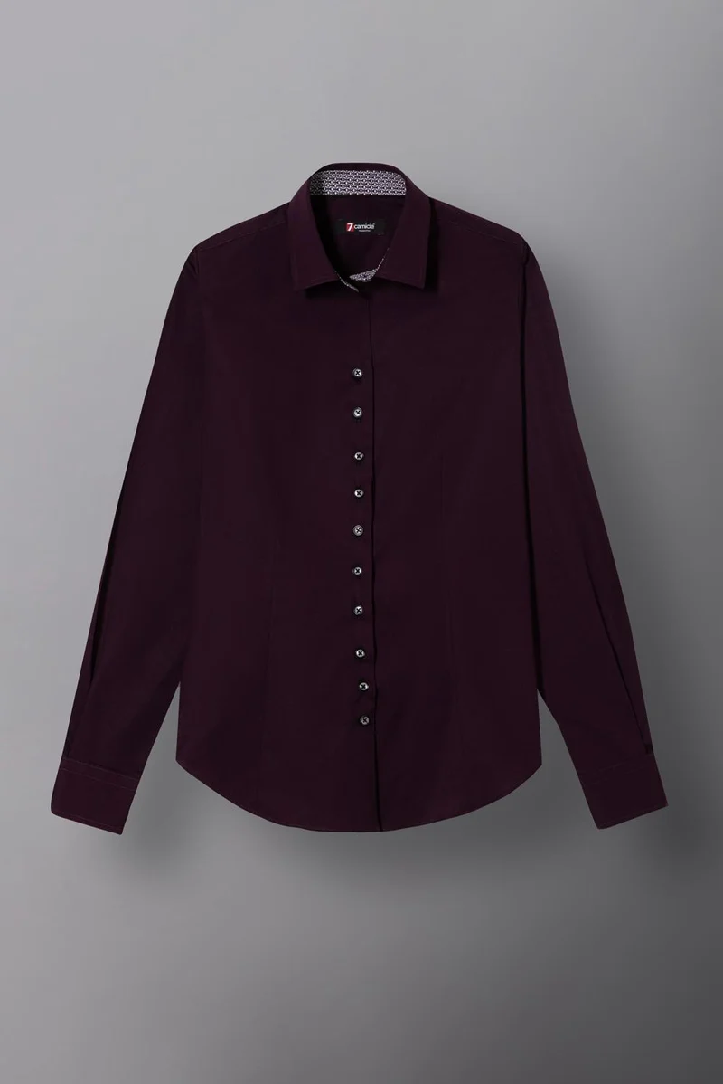 Beatrice Sport Poplin Stretch Women Shirt Purple