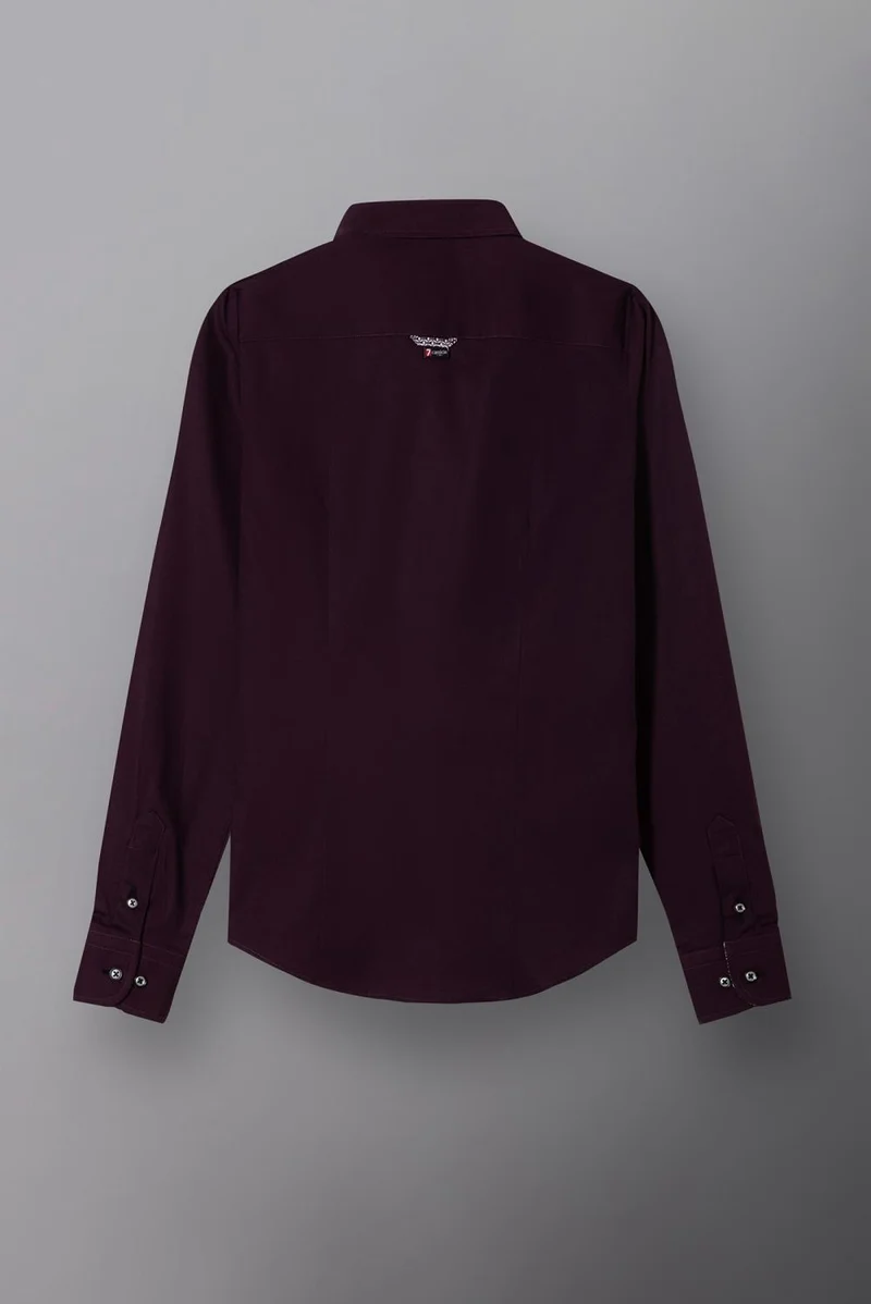 Beatrice Sport Poplin Stretch Women Shirt Purple