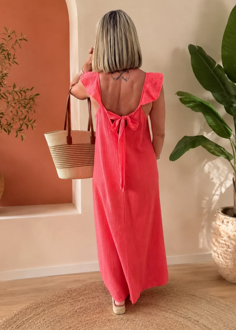 Robe Doriane corail