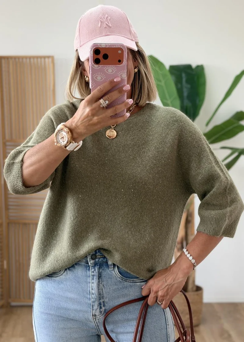 Pull Garance kaki