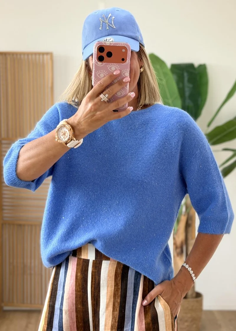 Pull Garance bleu