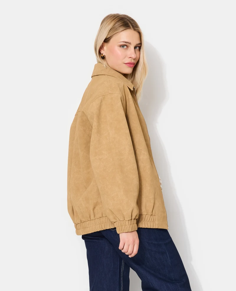 Blouson en suédine