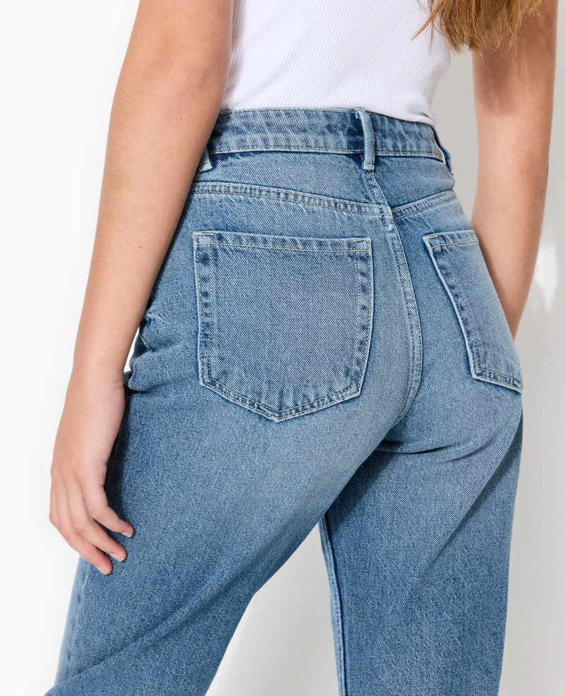 J80-1 / Jean mom taille haute