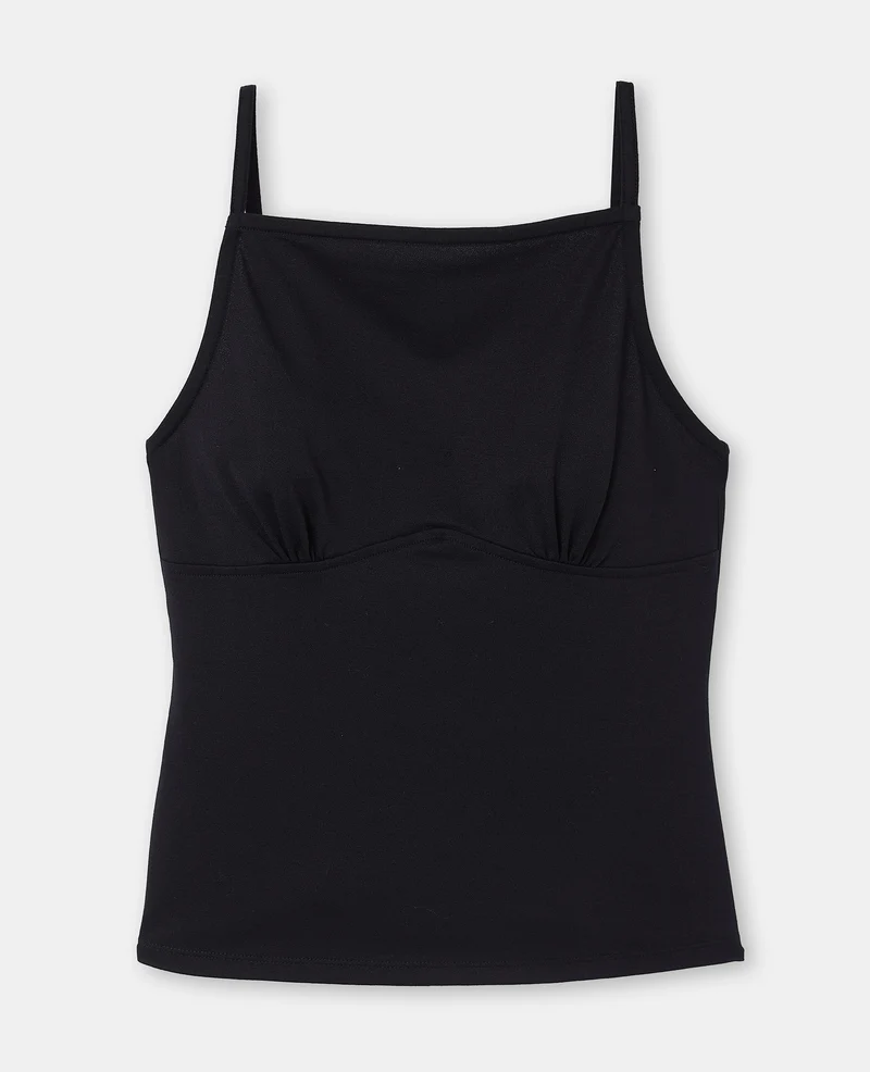 Top à bretelles avec couture sous poitrine