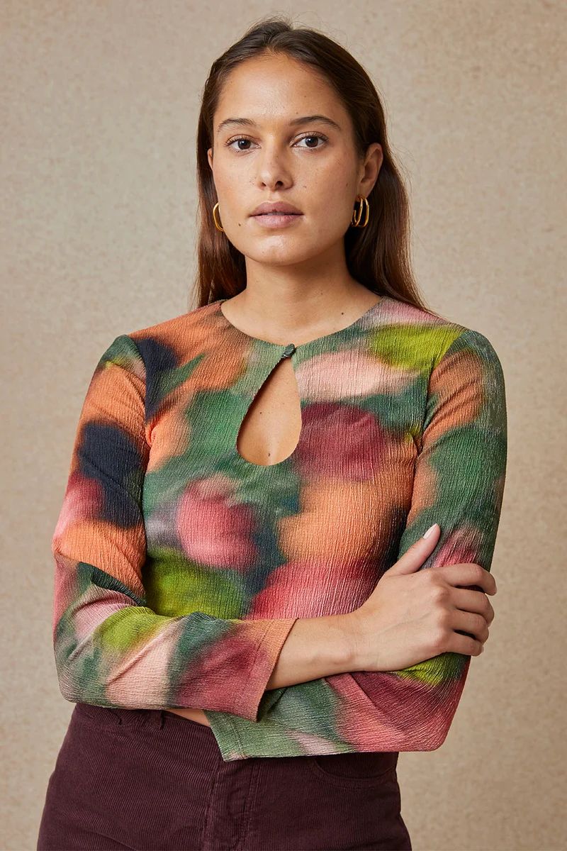 Top Bianca Flora Sauge