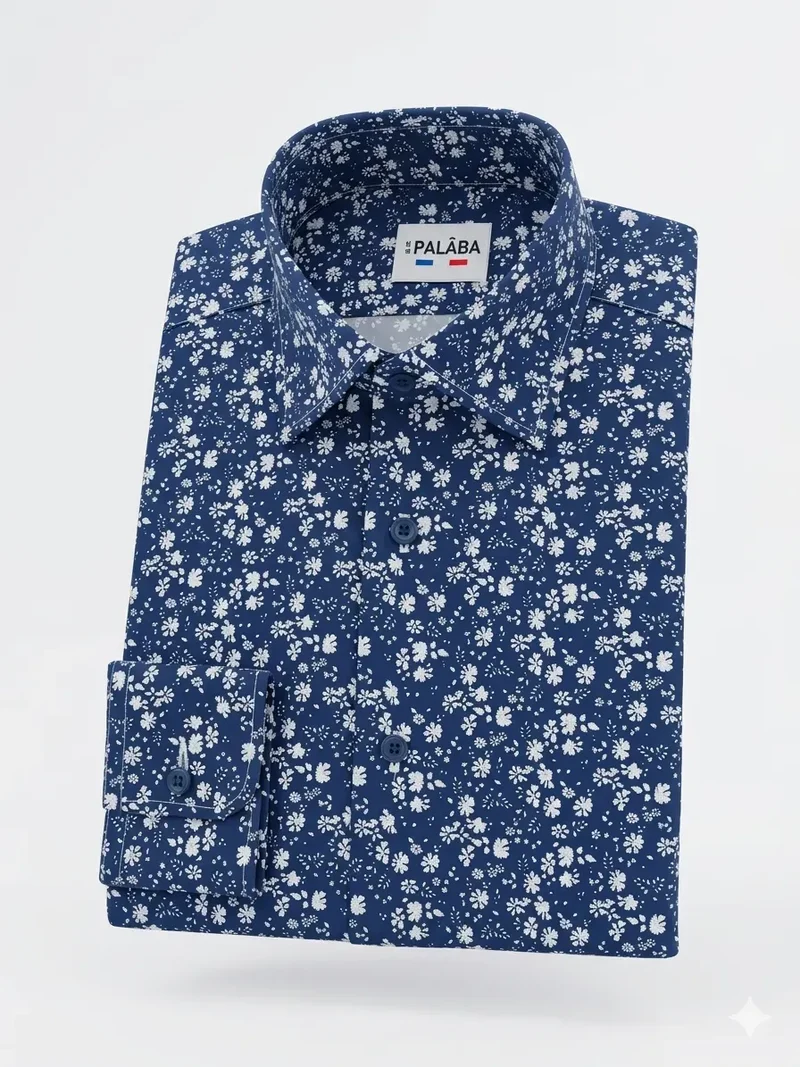 Chemise française à fleurs