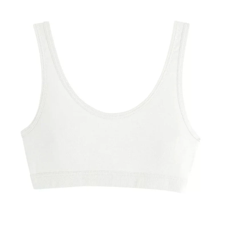 Brassière coton bio blanc