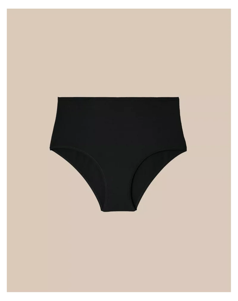 Culotte taille haute Noir