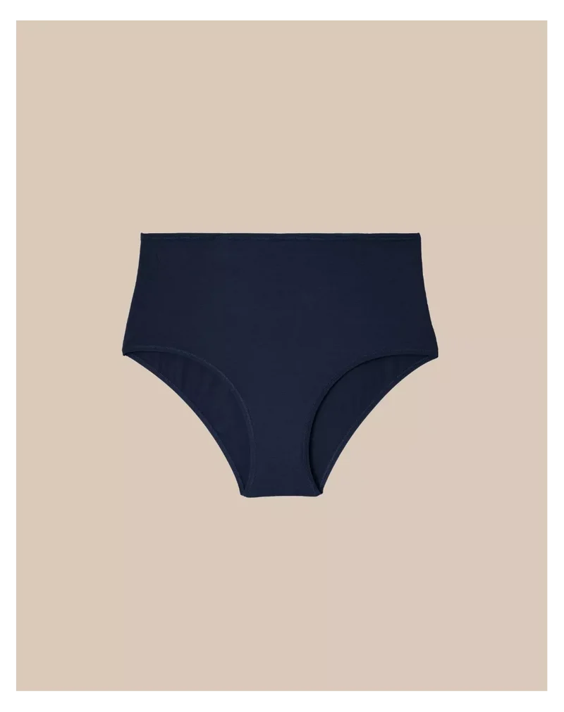 Culotte taille haute Marine