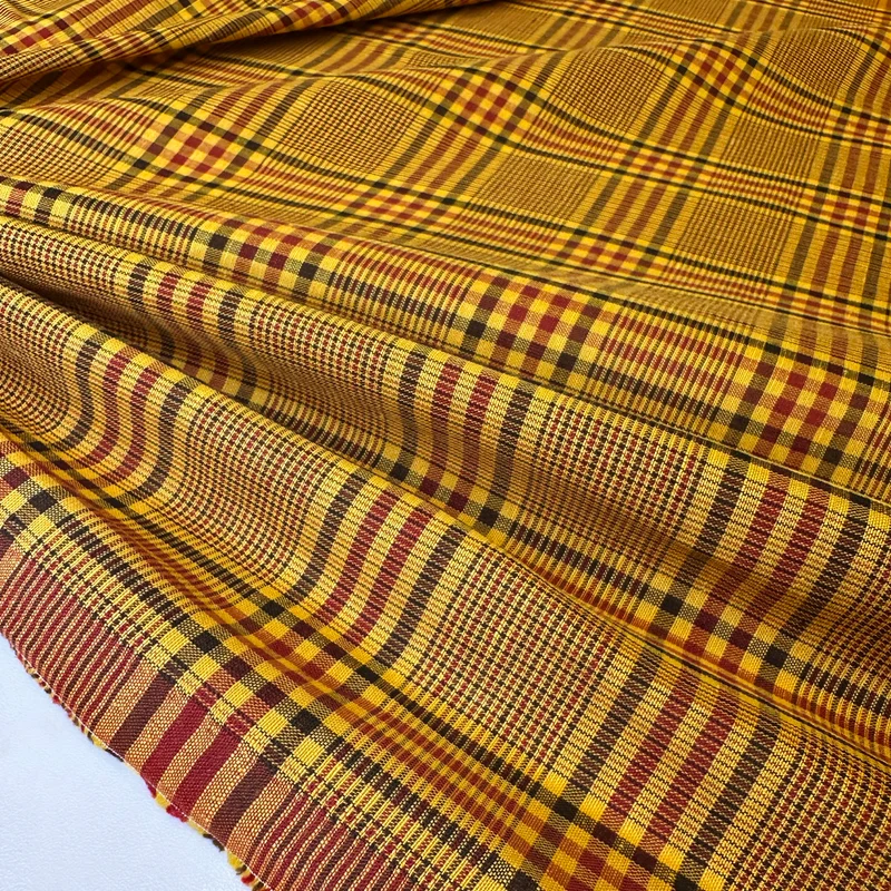 Tissu Lin Viscose - Tartan, Alice