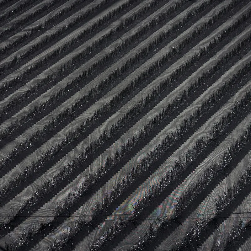 Tissu Lancé-Découpé - Frange Métallisé, Elettra