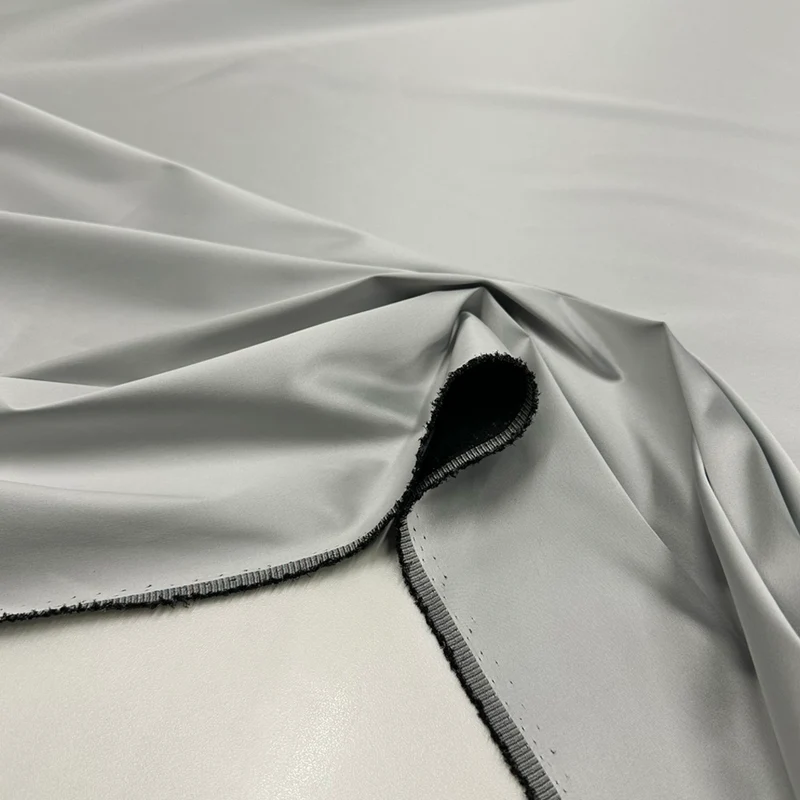 Tissu Satin Duchesse Stretch - Platina