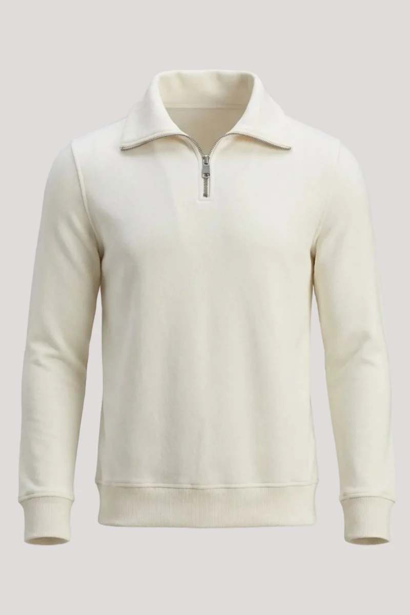 Cotton Man Sweater White