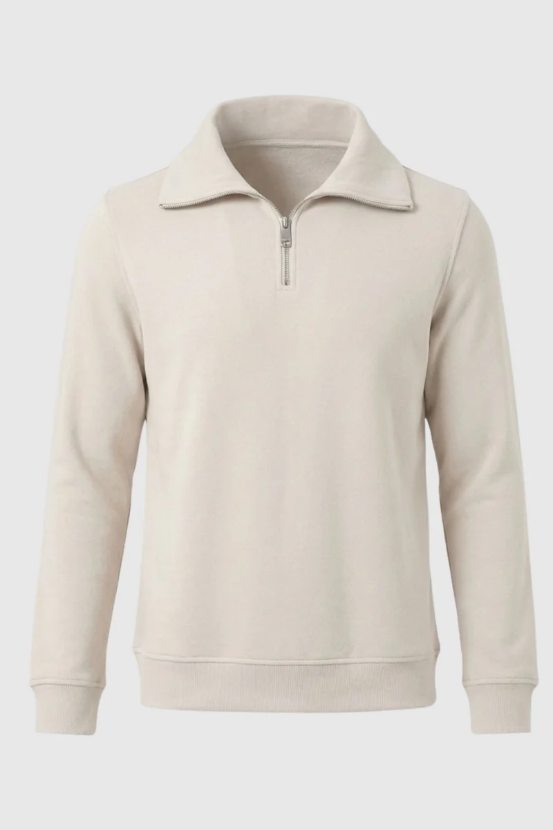 Cotton Man Sweater Beige