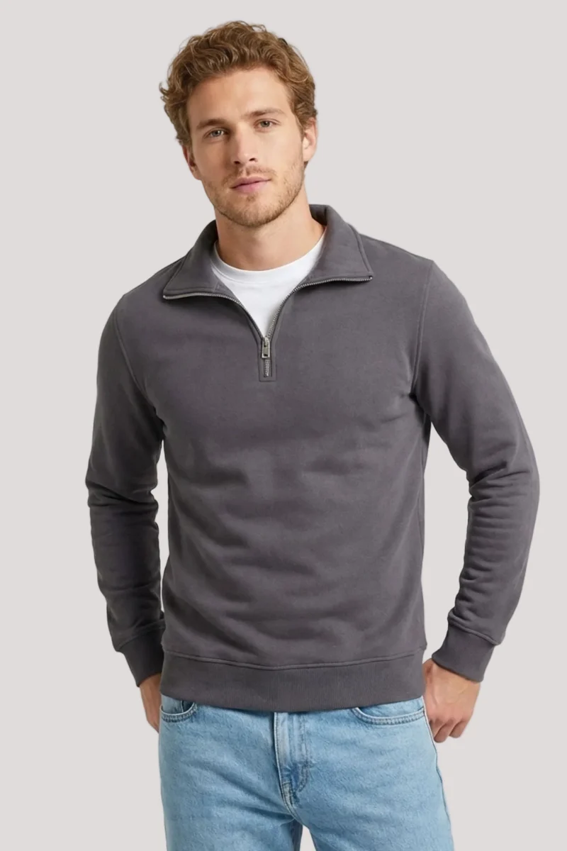 Cotton Man Sweater Grey