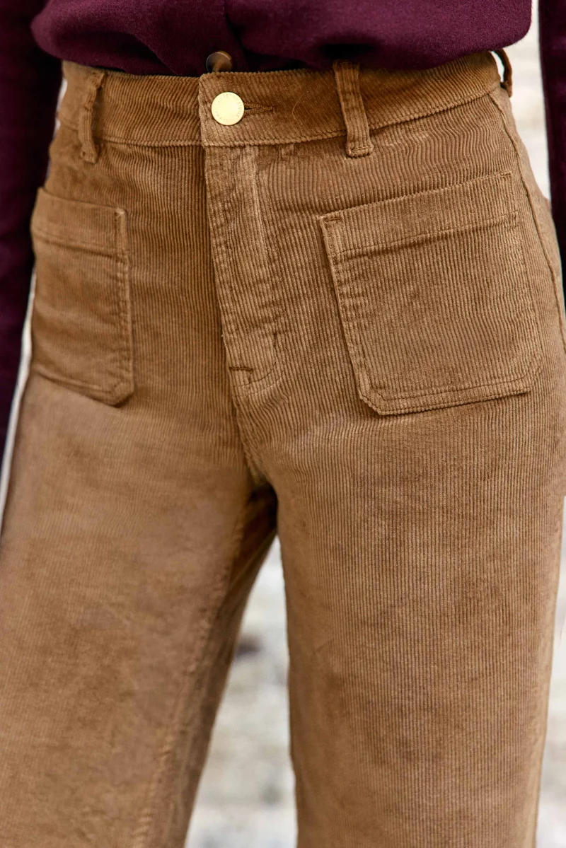 Atlanty - Pantalon large en velours