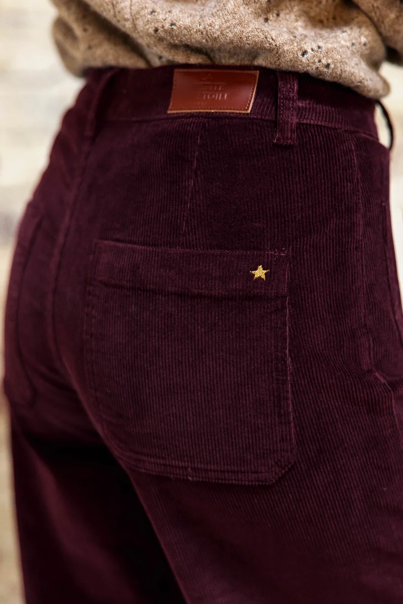 Atlanty - Pantalon large en velours