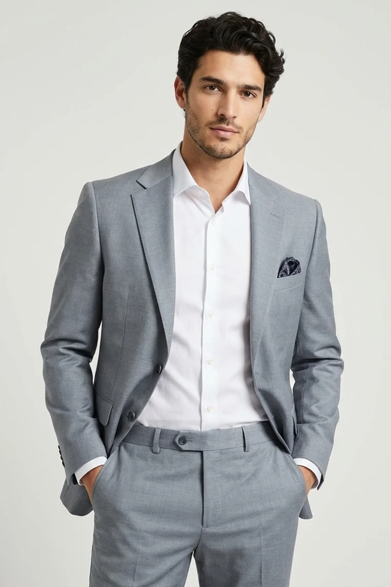 Man Suit Grey