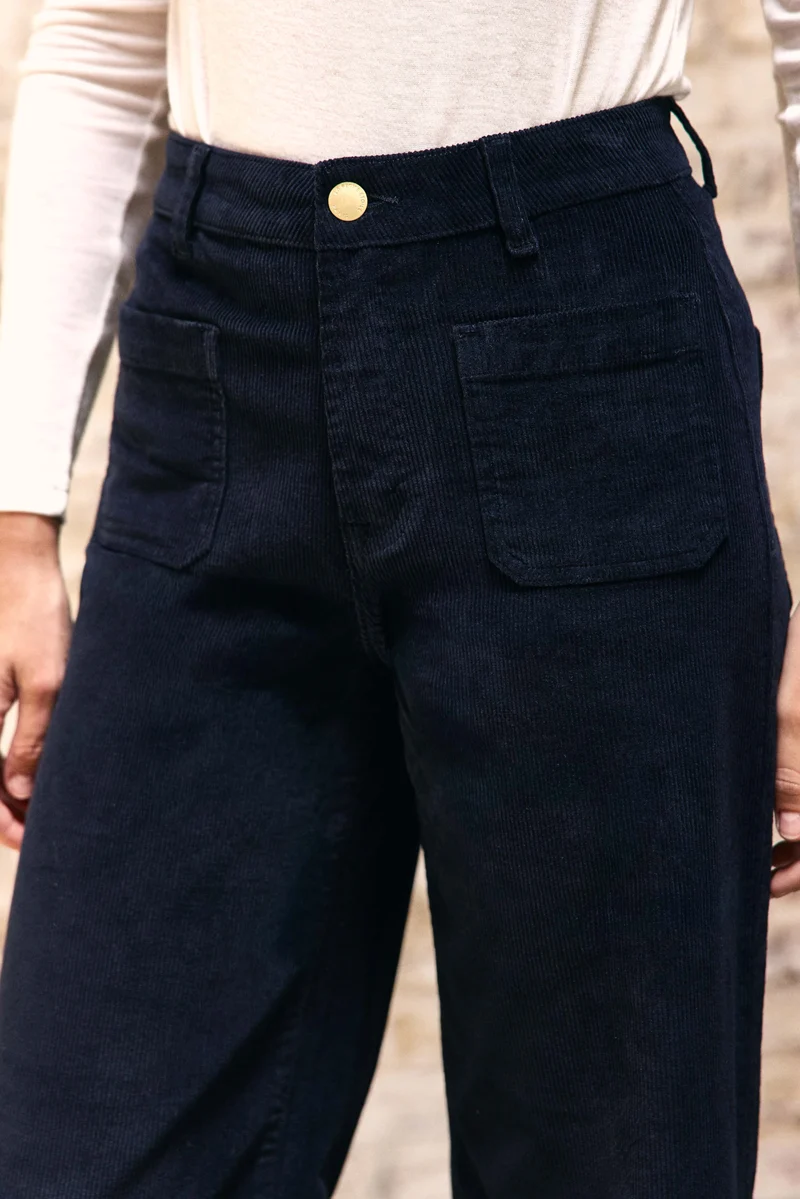 Atlanty - Pantalon large en velours