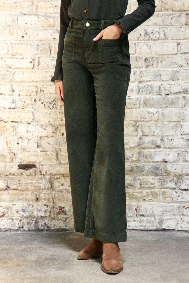 Atlanty - Pantalon large en velours