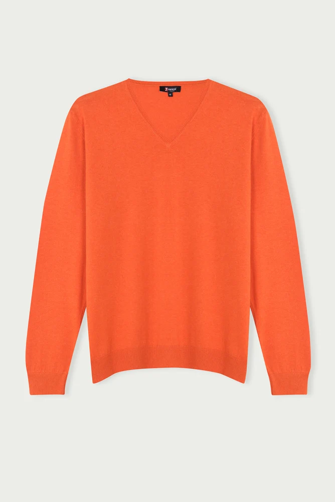 Microfiber Man Sweater Orange