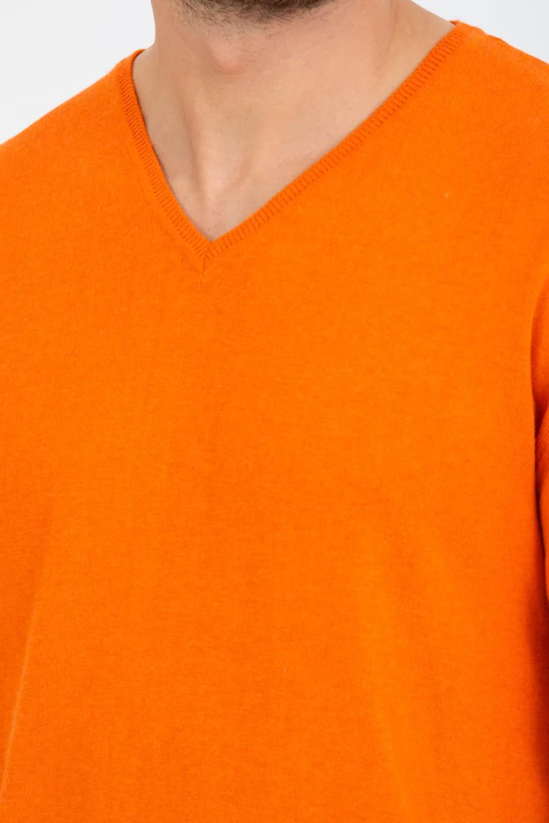 Microfiber Man Sweater Orange