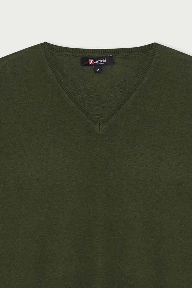 Microfiber Man Sweater Green