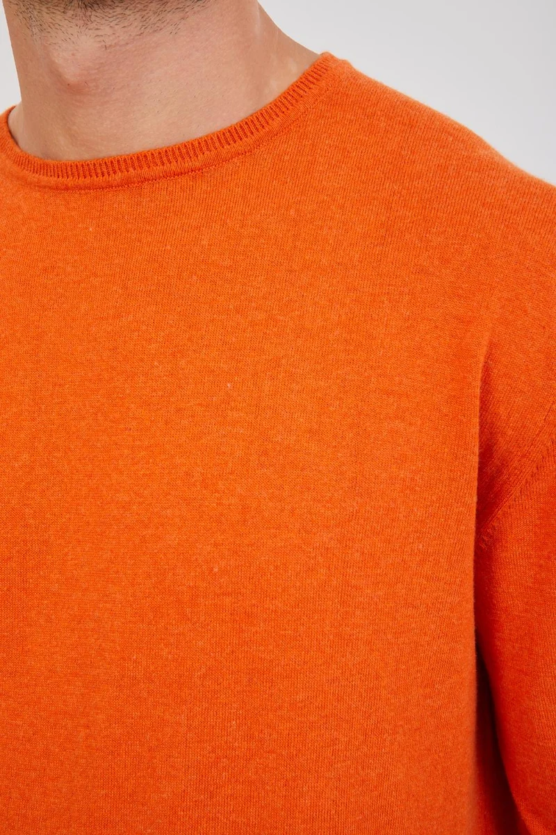 Microfiber Man Sweater Orange