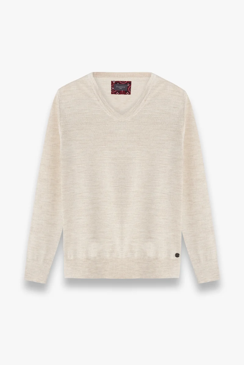 Merino's Blend Man Sweater Beige