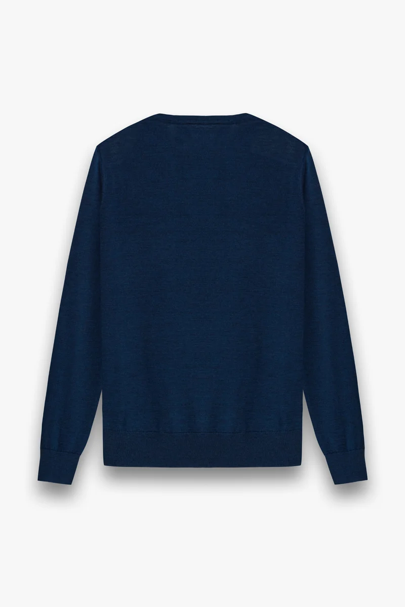 Merino's Blend Man Sweater Blue