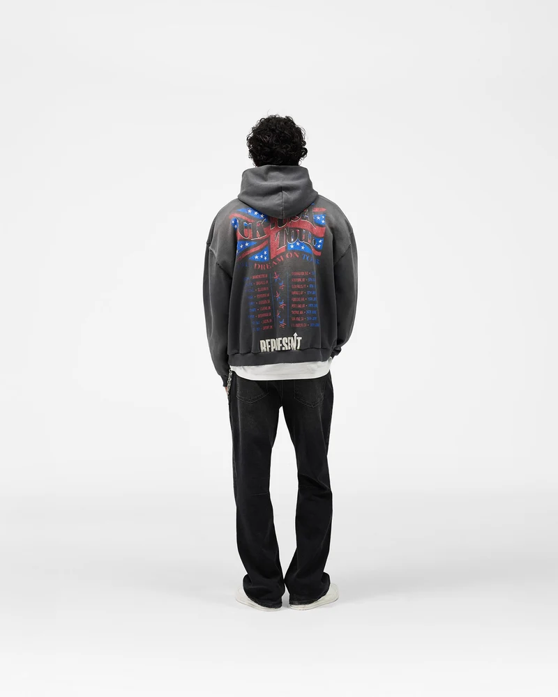 Dream On Tour Hoodie - Sun Fade Grey