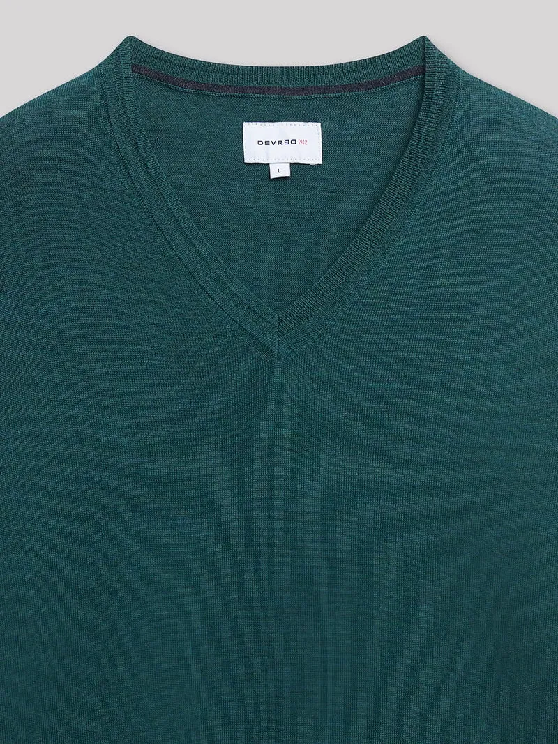 Pull col V en Laine Mérinos