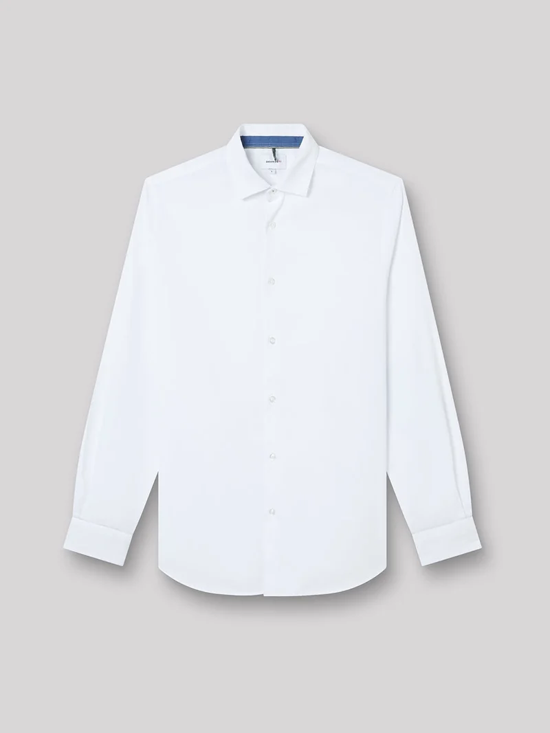 Chemise slim en oxford unie