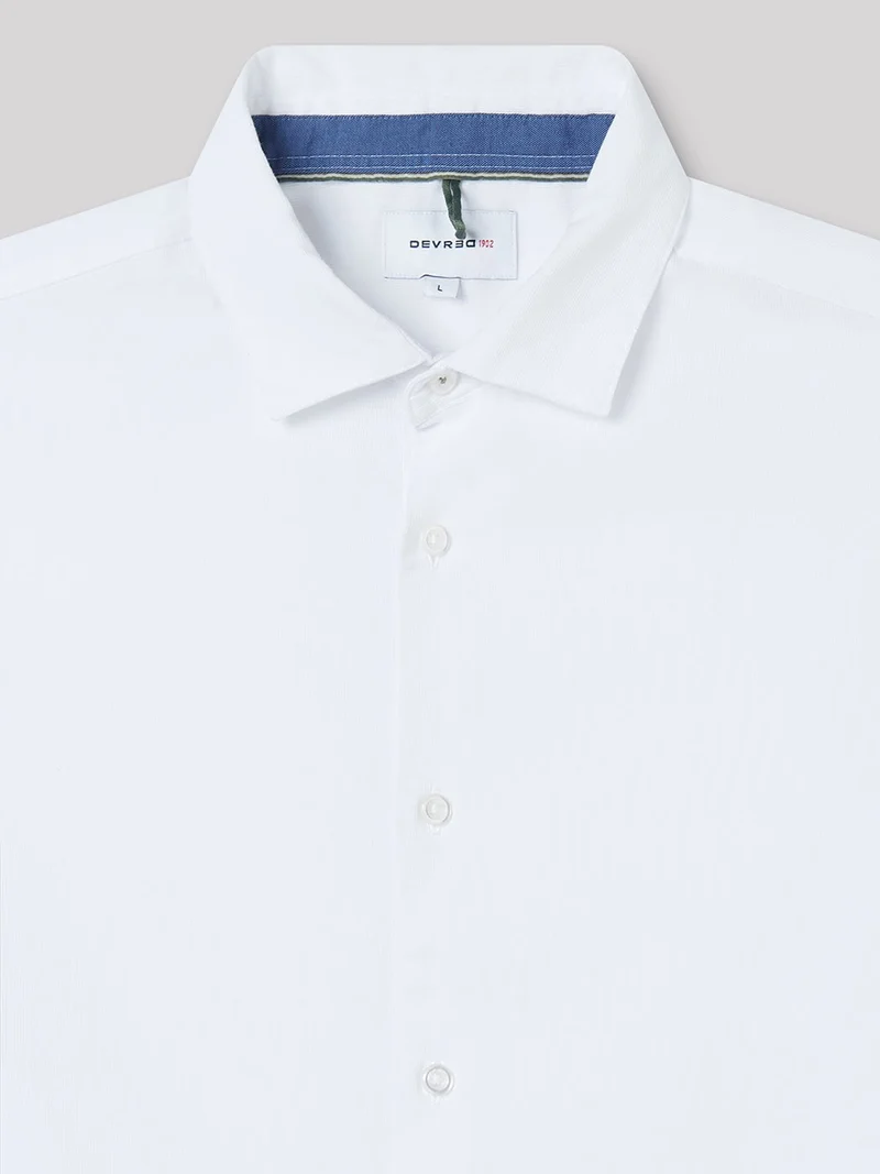 Chemise slim en oxford unie