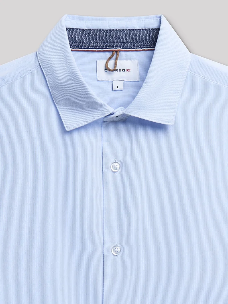 Chemise slim en oxford unie