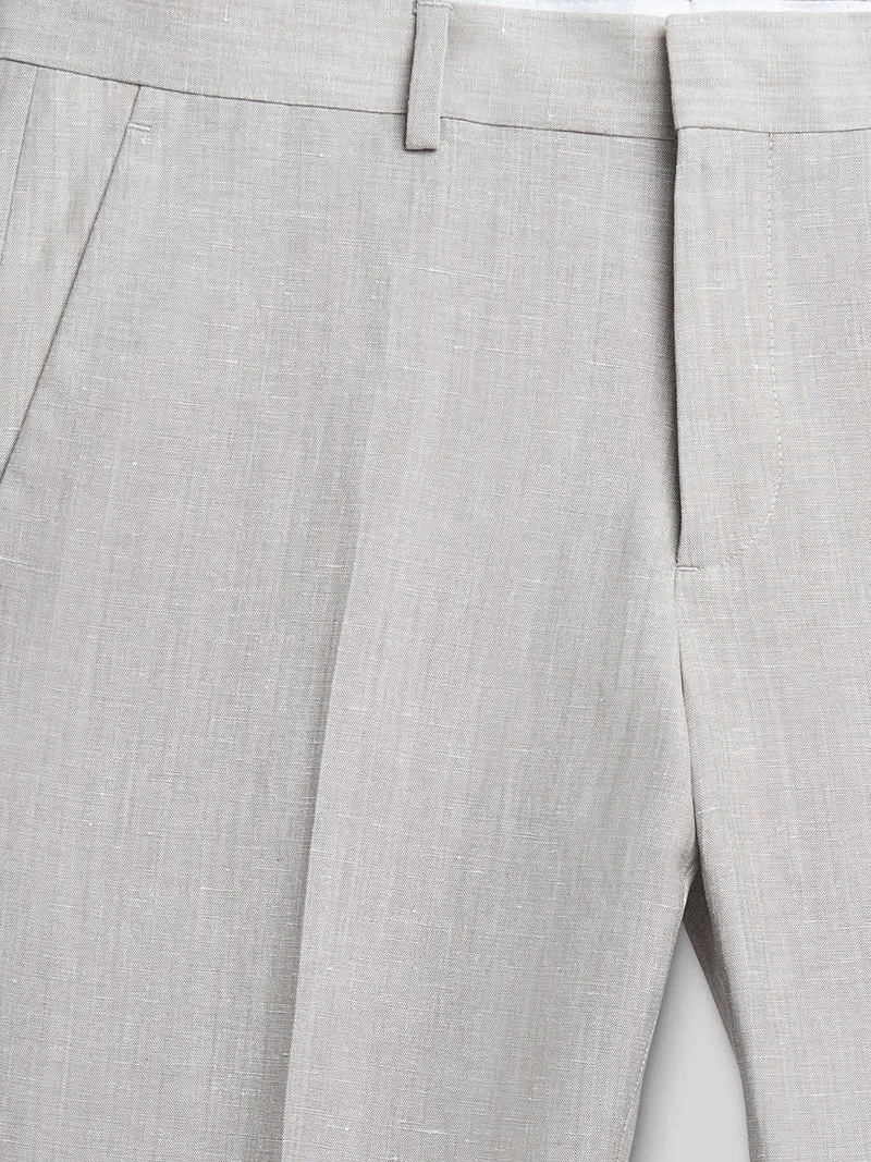 Pantalon coordonnable slim à motif