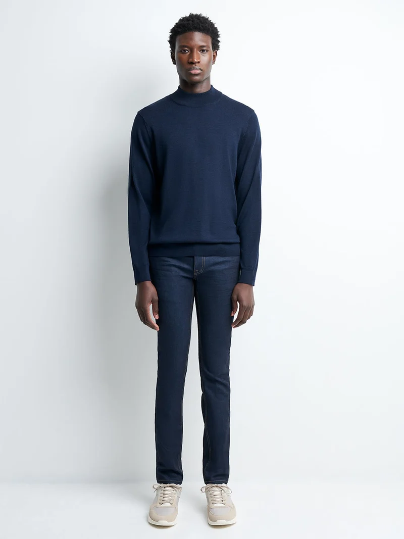 Jean slim en coton élasthane brut