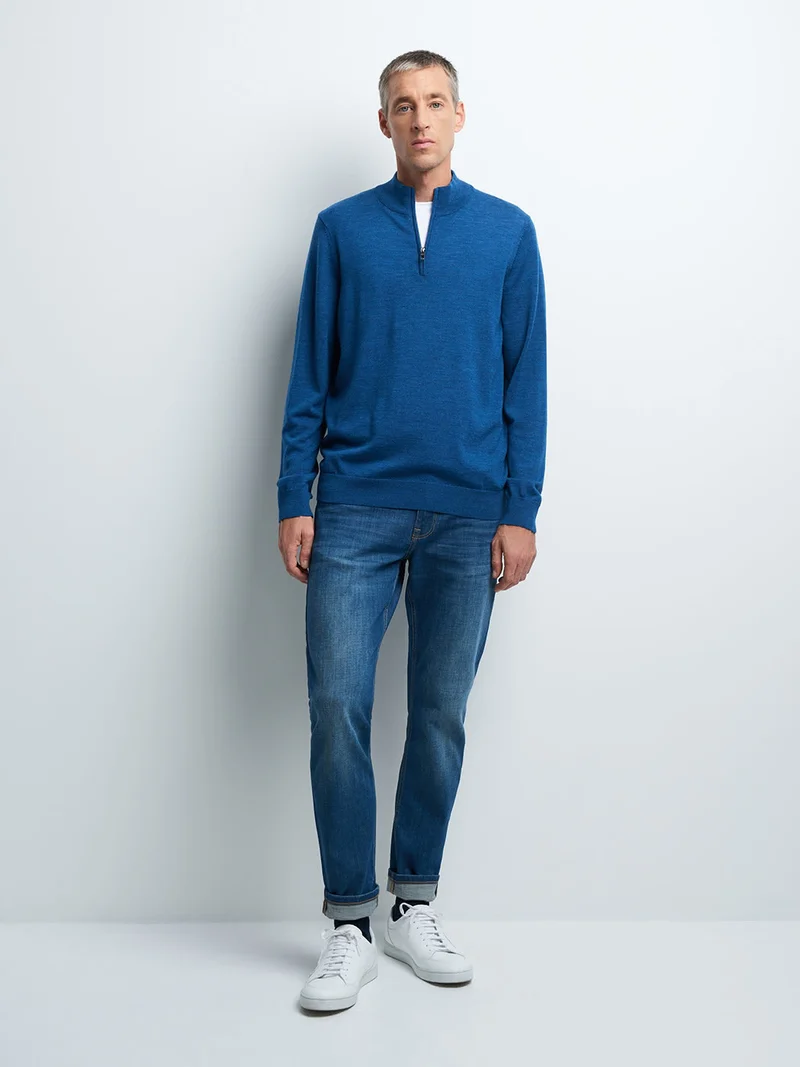 Pull col montant en Laine Certifiée