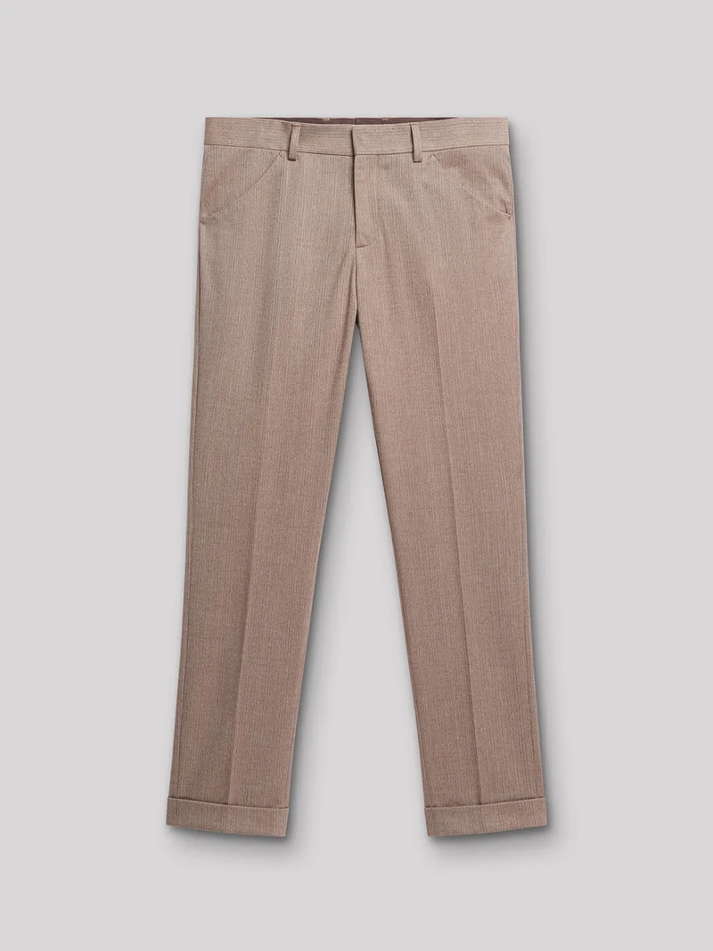 Pantalon coordonnable slim chevron