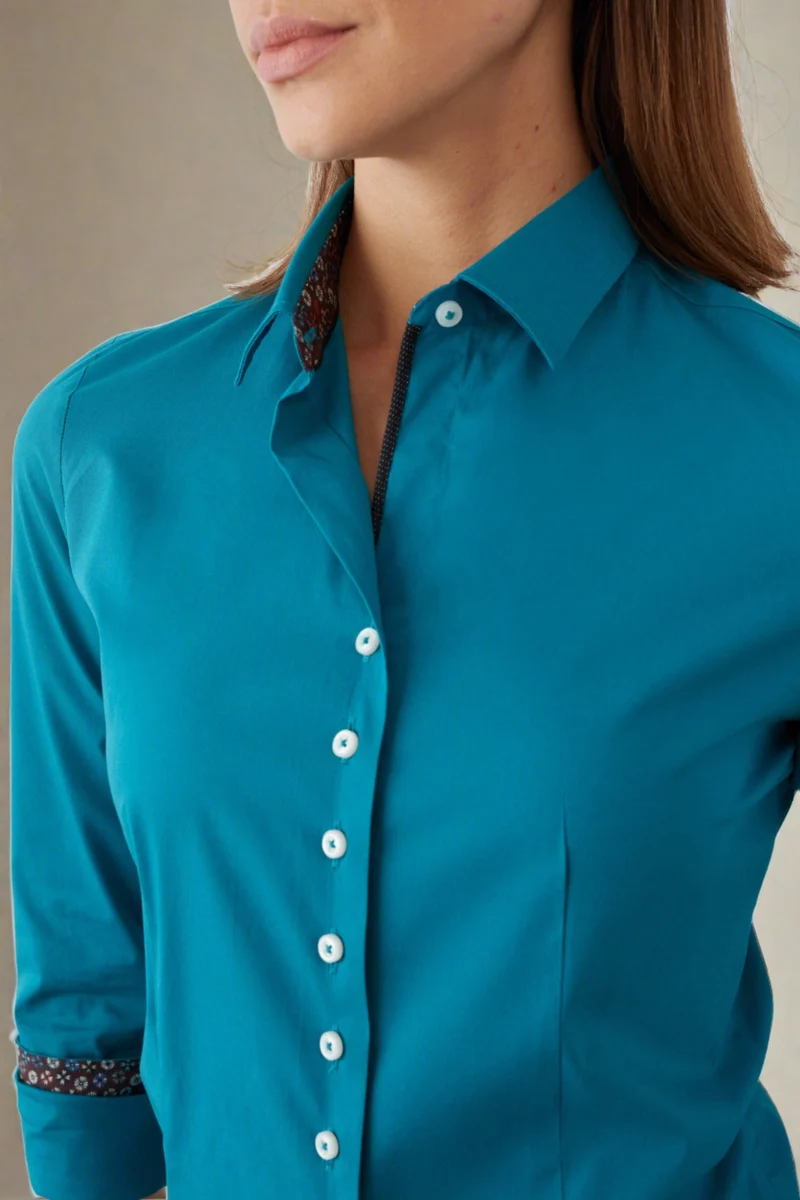 Beatrice Sport Poplin Stretch Women’s Shirt Green