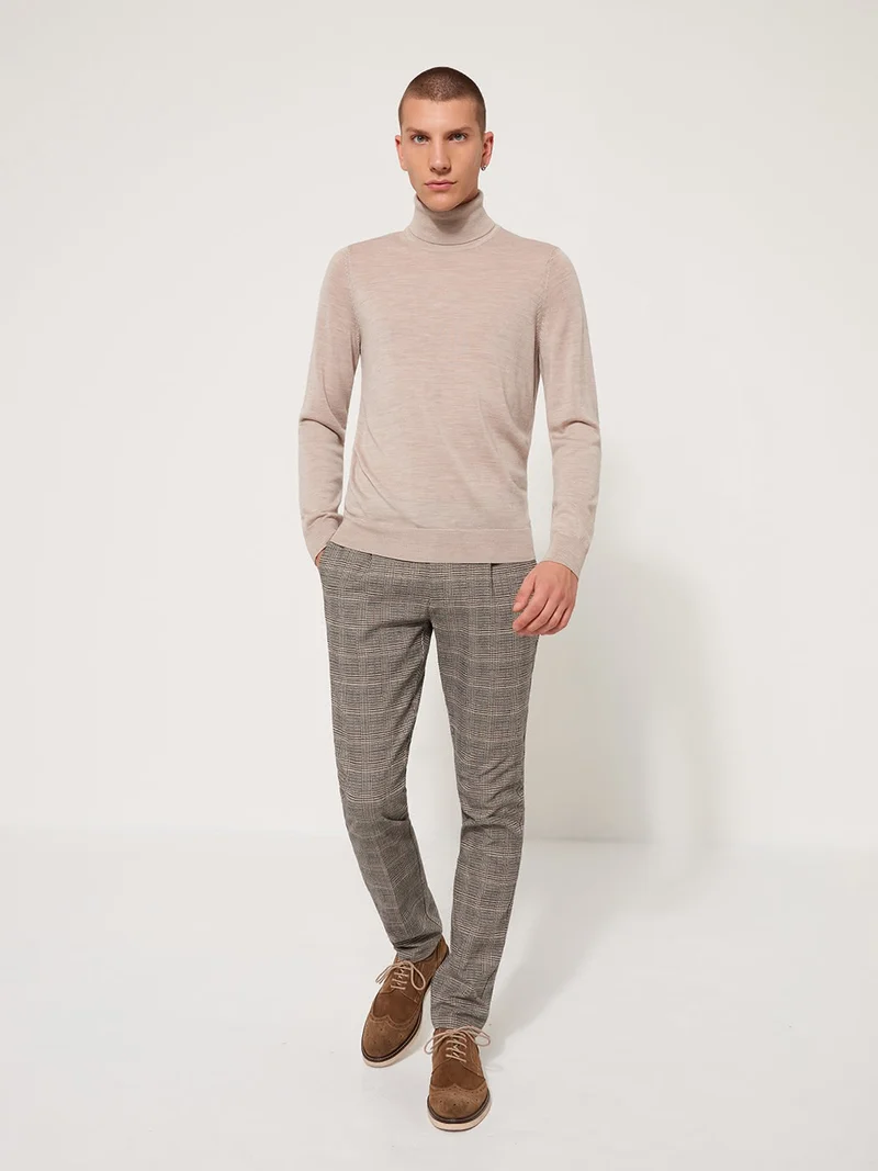 Pull col roulé 100% laine mérinos